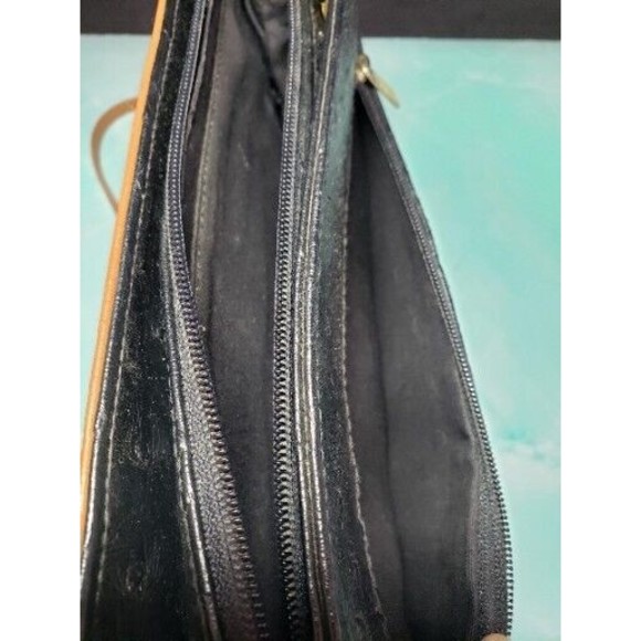 Bueno Ostrich Bag Purse Handbag Cross Body Faux Leather Outer Pocket Vintage - Picture 7 of 11